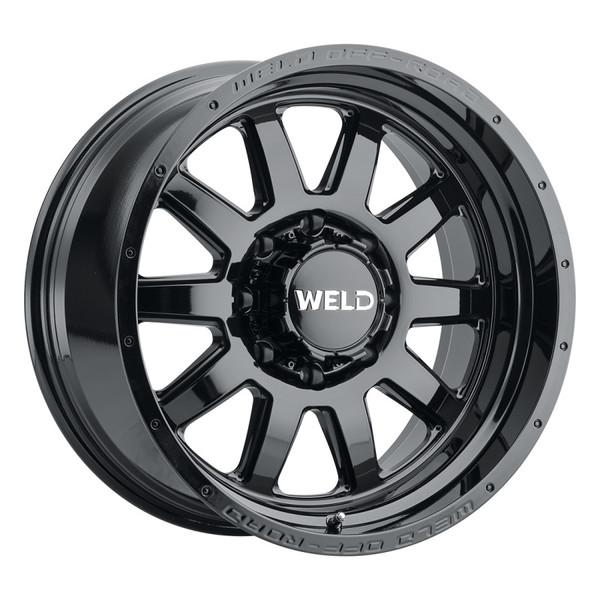 Weld W168 20X9 Stealth 8X165.1 ET00 BS5.00 Gloss Black 125.1 - W16809082500