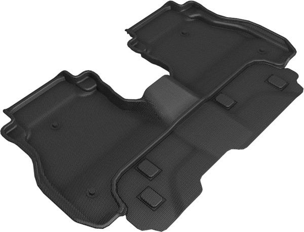 3D Maxpider L1JP02221509 Floor Mats 2nd Row Black For 2020 Jeep Gladiator JL