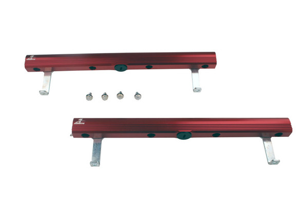 Aeromotive 14149 Fuel Rails Billet Aluminum Red Anodized Edelbrock Victor 5.0L