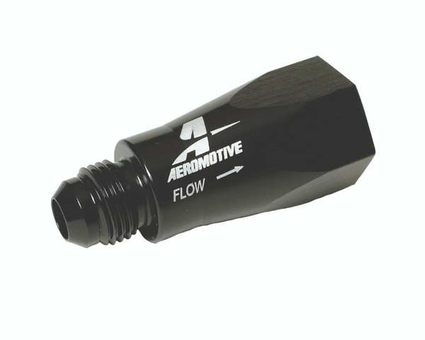 Aeromotive 15106 Fuel Check Valve Black Aluminum -6 AN Female /Male O-Ring Each