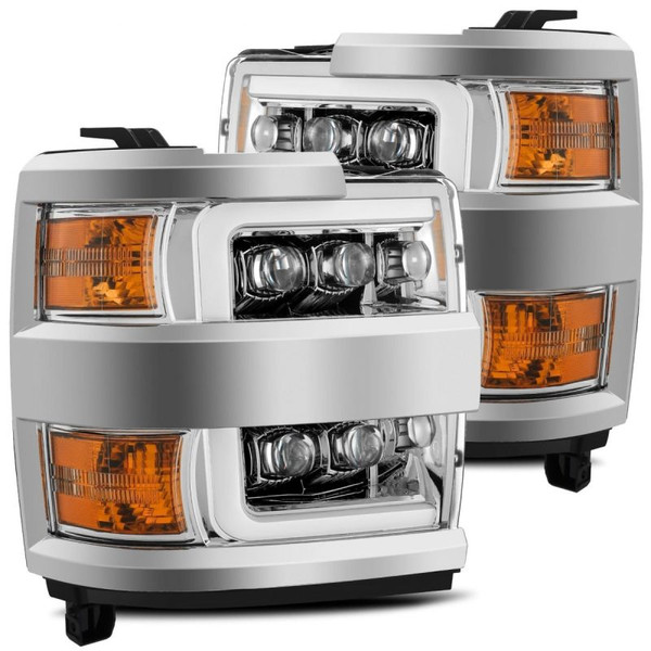 Alpha Rex USA 880228 NOVA-Series LED Projector Headlights - Chrome G2 NEW