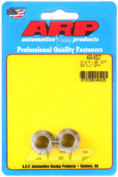 ARP fits  M12 x 1.25 M14 WR 12pt Nut Kit - 2 Pack - 400-8327