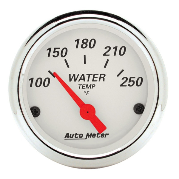 Auto Meter 1337 2-1/16" Arctic White Water Temperature Gauge 100-250 F NEW - 1337