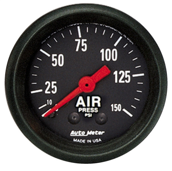 Auto Meter 2620 2-1/16" Z-Series Mechanical Air Pressure Gauge 0-150 PSI