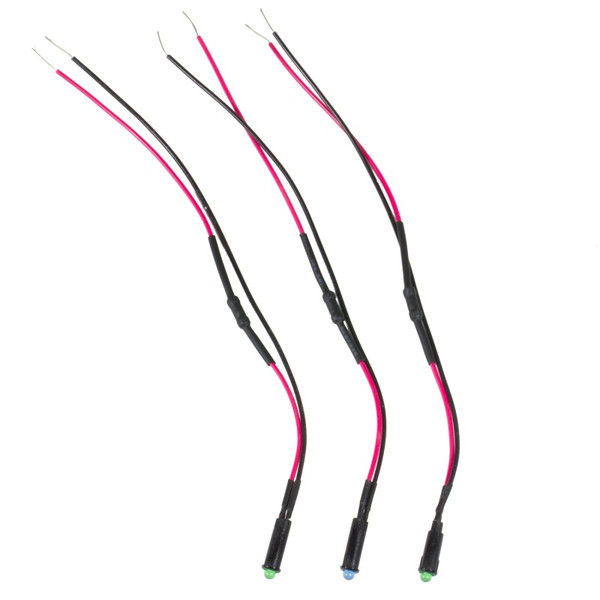 Auto Meter 3283 Led Indicator Light Kit (2 Green 1 Blue)