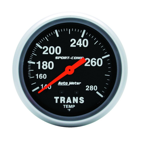 Auto Meter 3451 2-5/8" Sport-Comp Mechanical Trans Temp Gauge 140-280 F NEW - 3451