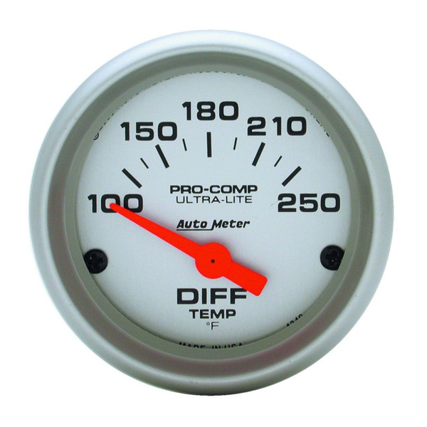 Auto Meter 4349 Differential Temp Gauge, 2 1/16", 100-250 F, Electric NEW