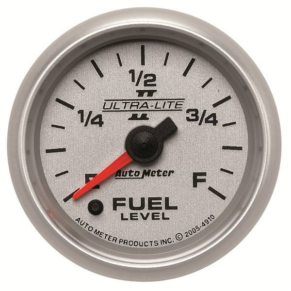 Auto Meter 4910 Gauge Fuel Level 2 1/16In. 0-280O Programmable Ultra-Lite Ii NEW