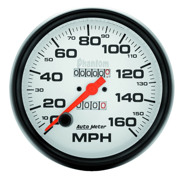 Auto Meter 5895 Gauge Speedometer 5In. 160Mph Mechanical Phantom NEW