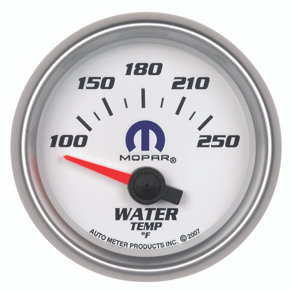 Auto Meter 880030 2-1/16" Water Temperature; 100-250 Deg.F; For Mopar