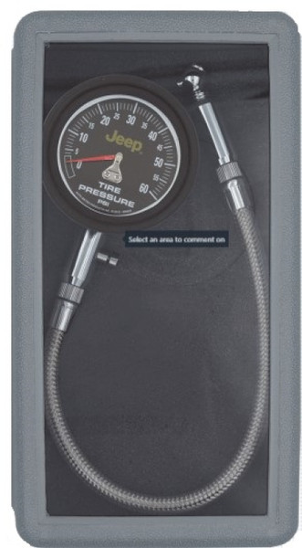 Autometer fits JEEP 0-60 PSI Analog Tire Pressure Gauge - 880805