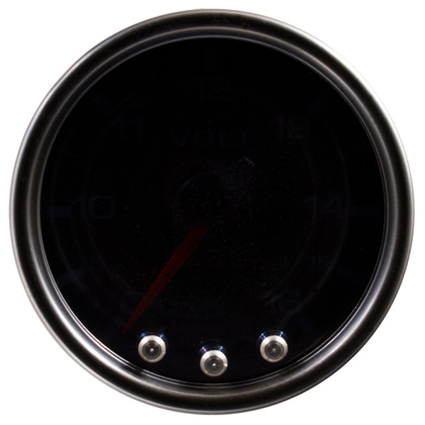 Auto Meter P34452 Gauge Voltmeter 2 1/16" 16V Blk/Smoke/Blk Spek NEW