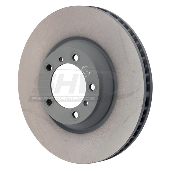 SHW 17-20 Porsche Panamera 4 3.0L w/Black Calipers w/o Ceramic Brakes Right Front Smooth MB Rotor - PFR39736