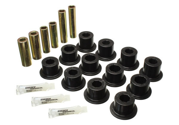 Energy Suspension 07 - 21 Toyota Tundra Leaf Spring Bushing Set - Black - 8.2117G