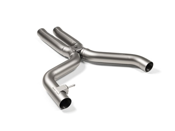 Akrapovic 2021 BMW M3 (G80) Evolution Short Link Pipe Set w/o Resonator  (Titanium) - E-BM/T/14