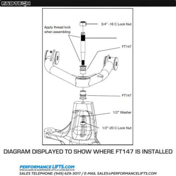 Fabtech HD Misalignment Spacer - FT147