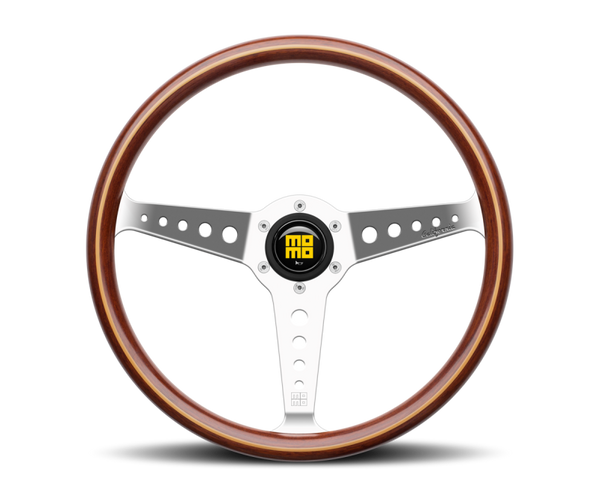 Momo California Wood Steering Wheel 360 mm - Mahogany Wood/Pol Spokes - CAL36WD0P