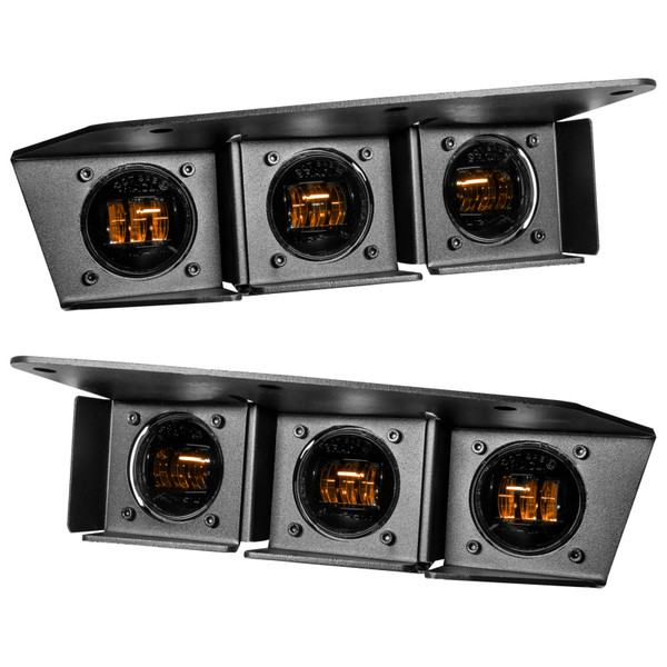 Oracle High 21-22 Ford Bronco Triple LED Fog Light kit for Steel Bumper - 5890-005