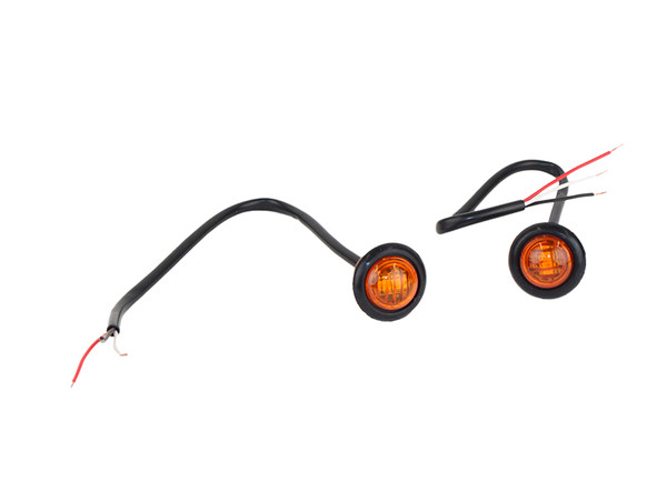 Fishbone Offroad Amber LEDs 3/4In Pair - FB21041