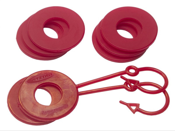 Daystar Red Locking D Ring Isolator w/Washer Kit - KU70059RE