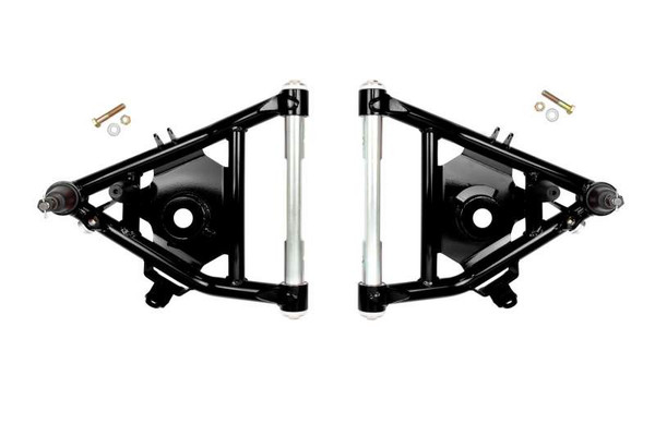 UMI Performance 73-87 GM C10 Street Performance Lower Control Arms - Black - 6432-B
