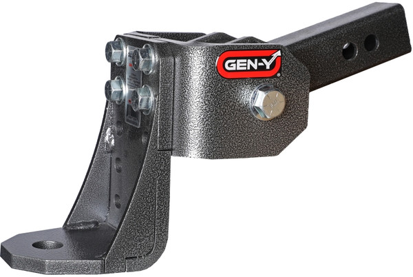 Gen-Y Glyder Torsion-Flex 2in Shank 6in Drop 7K Hitch w/Ball Platform/1in Diameter Mounting Hole - GH-12005