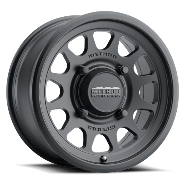 Method MR414 Bead Grip 15x7 / 4+3/+13mm Offset / 4x136 / 106mm CB Matte Black Wheel - MR41457047543