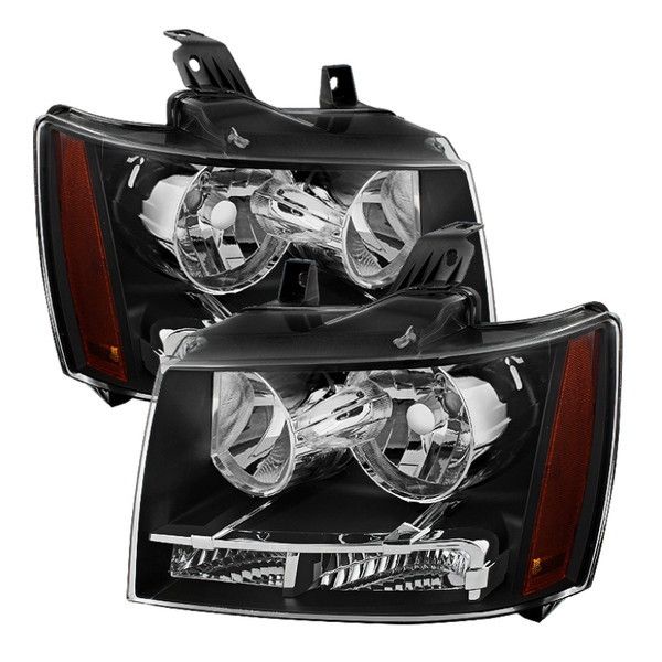 Spyder 9022777 XTune Headlights Crystal Black For Chevy Suburban 1500/2500 07-14