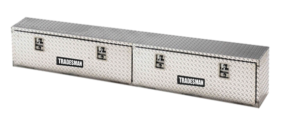 Tradesman Aluminum Top Mount L-Wing Box (72in.) - Brite - 8172T