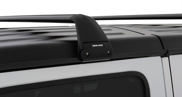 Rhino-Rack 07-22 Jeep Wrangler JK/JL 4 Door Hard Top Vortex SG 2 Bar Roof Rack - Black - SG59