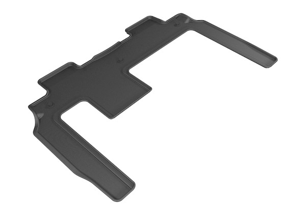 3D MAXpider 2008-2017 Buick/Chevrolet/GMC Enclave/Traverse/Acadia Kagu 2nd Row Floormats - Black - L1BC02221509
