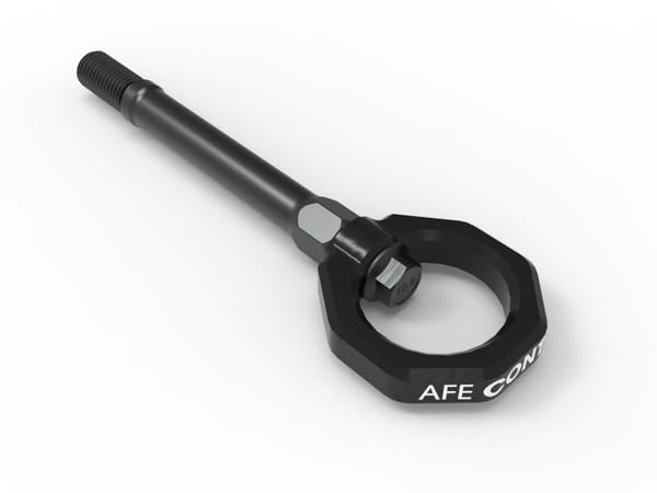 aFe 20-24 Chevrolet Corvette Control Front Tow Hook (Black) - 450-401014-B