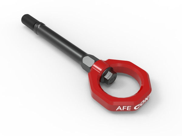 aFe CONTROL Front Tow Hook Red - 450-401014-R