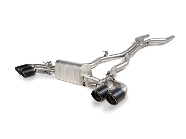 Akrapovic 2021 BMW M8/M8 Competition (F91/F92) Evolution Line Cat Back (Titanium) w/Carbon Tips - S-BM/T/23