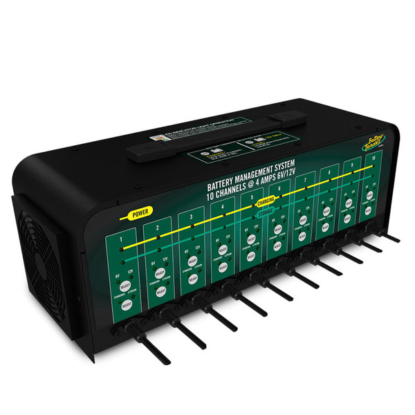 10-Bank 6V/12V, 4A Selectable Battery Charger - 021-0134-DL-WH