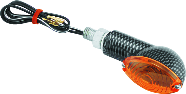 BikeMaster Ministalk Marker Light Oval Carbon/Amber - 266018