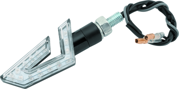 BikeMaster LED Director Turn Signals Pair - Black/Amber - 266286