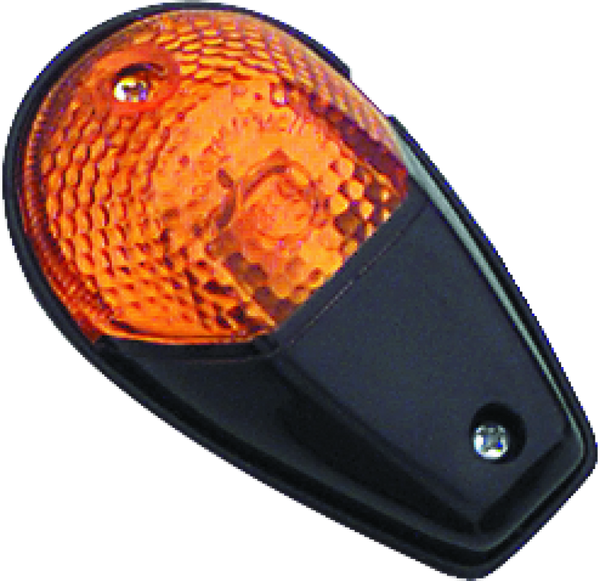 BikeMaster Universal Flush Mount Marker Light - Black/Amber - 268018