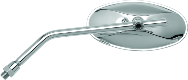 BikeMaster Adjustable Oval Mirror 10mm - Each -Chrome - 600804