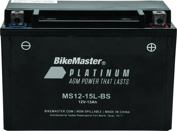 BikeMaster AGM Battery - MS12-15L-BS - 780717