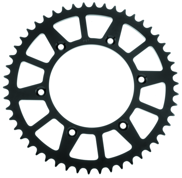 BikeMaster Husaberg Rear Steel Sprocket 520 52T - Black - 965218