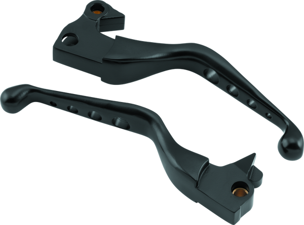 Bikers Choice 04-13 XL Black Holed Lever Set - 482862