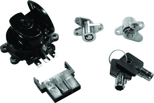 Bikers Choice 99-13 Road King With Hard Bags Black Saddlebag Lock Kit - 483293