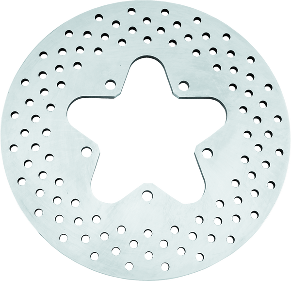 Bikers Choice 86-99 FLT Stock Replacement Rear Brake Rotor Drilled Steel - 489849
