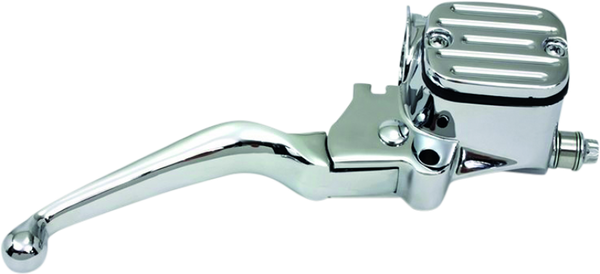 Bikers Choice Chrome 96-07 FL 96-10 ST Dyna 96-03 XL 9/16 Bore Chopped Handlebar Master Cylinder - 489988