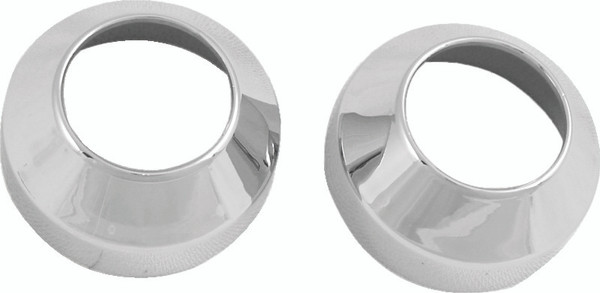 Bikers Choice 84-17 41MM Wide Glide Chrome Fork Boot Covers Pr - 493150