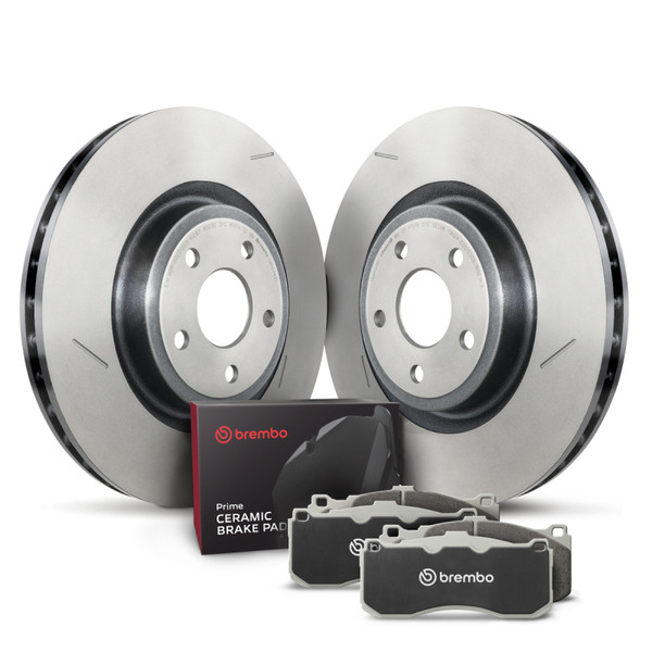 Brembo OE 18-20 Dodge Durango/12-15 Jeep Grand Cherokee/17-20 Grand Cherokee Front Disc Brake Kit - KT00666