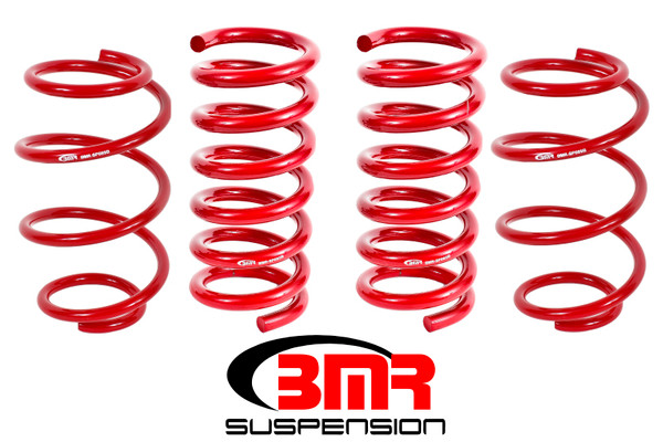 BMR SP763R Lowering Springs Set Of 4 Min Drop Front For 2015-2018 Mustang