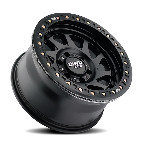 Dirty Life 9313 Enigma Race 17x9 / 8x170 BP / -12mm Offset / 125.2mm Hub Matte Black Wheel - 9313-7970MB12