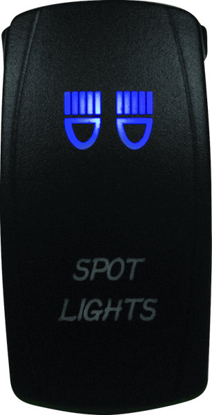 DragonFire Racing Lighted Switch Spot Light On/Off Blue - 521385